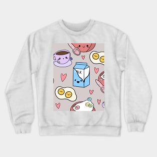 Kawaii Breakfast- off white Crewneck Sweatshirt